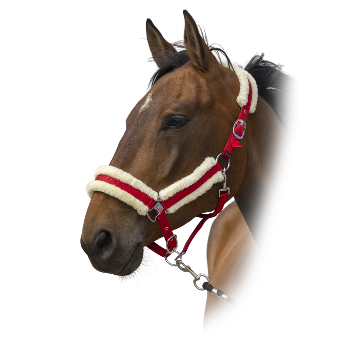 Недоуздок с мехом "Nylon Mouton"