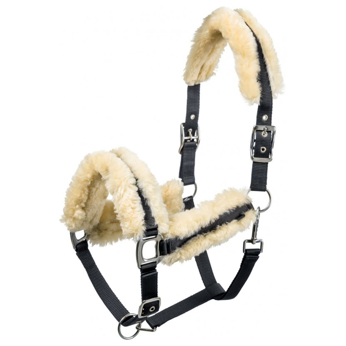 Недоуздок с мехом EK "Mouton synthétique", 510114