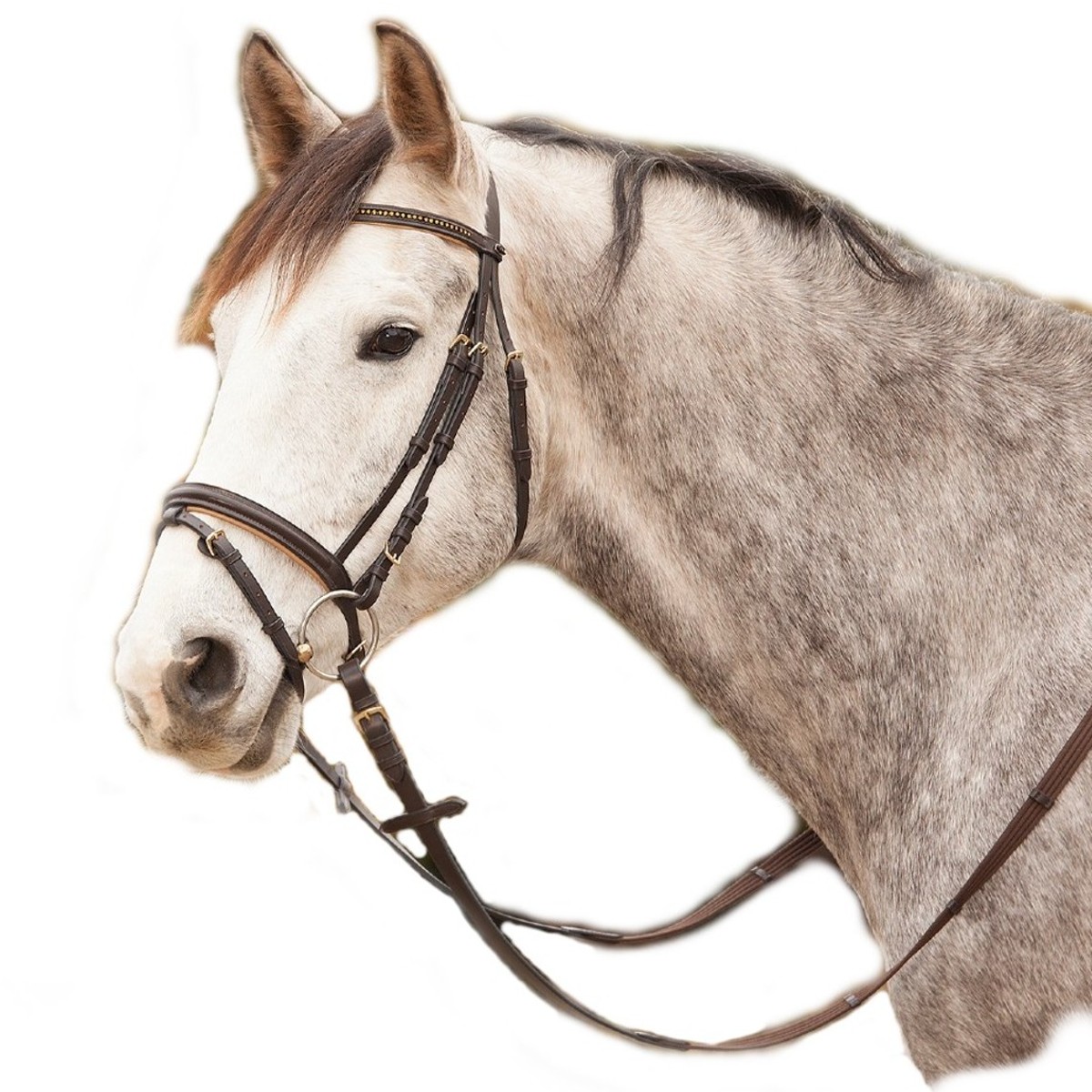 Оголовье трензельное со стразами 