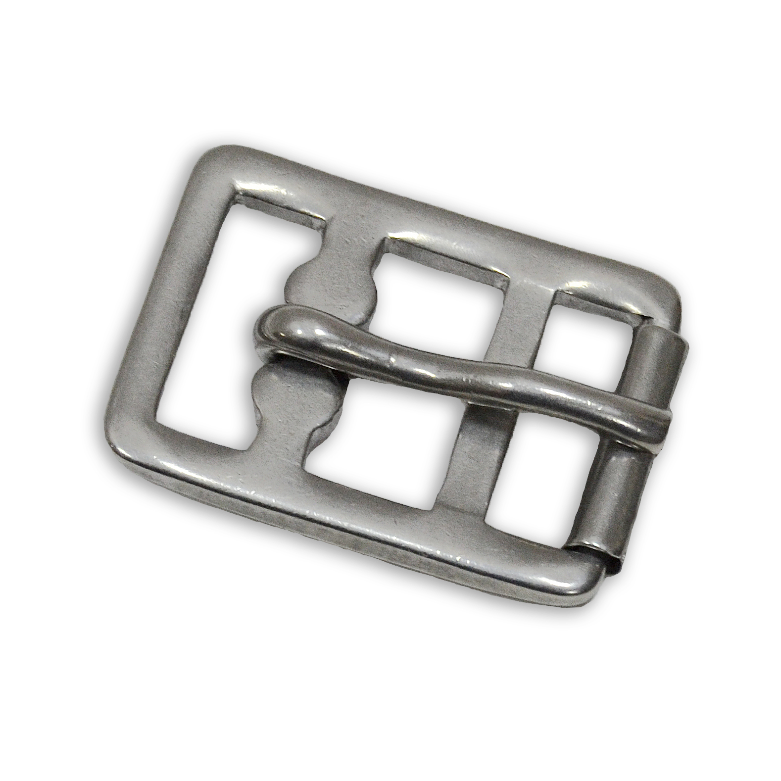 Пряжка для подпруги с роллером штампованная, нержавеющая сталь