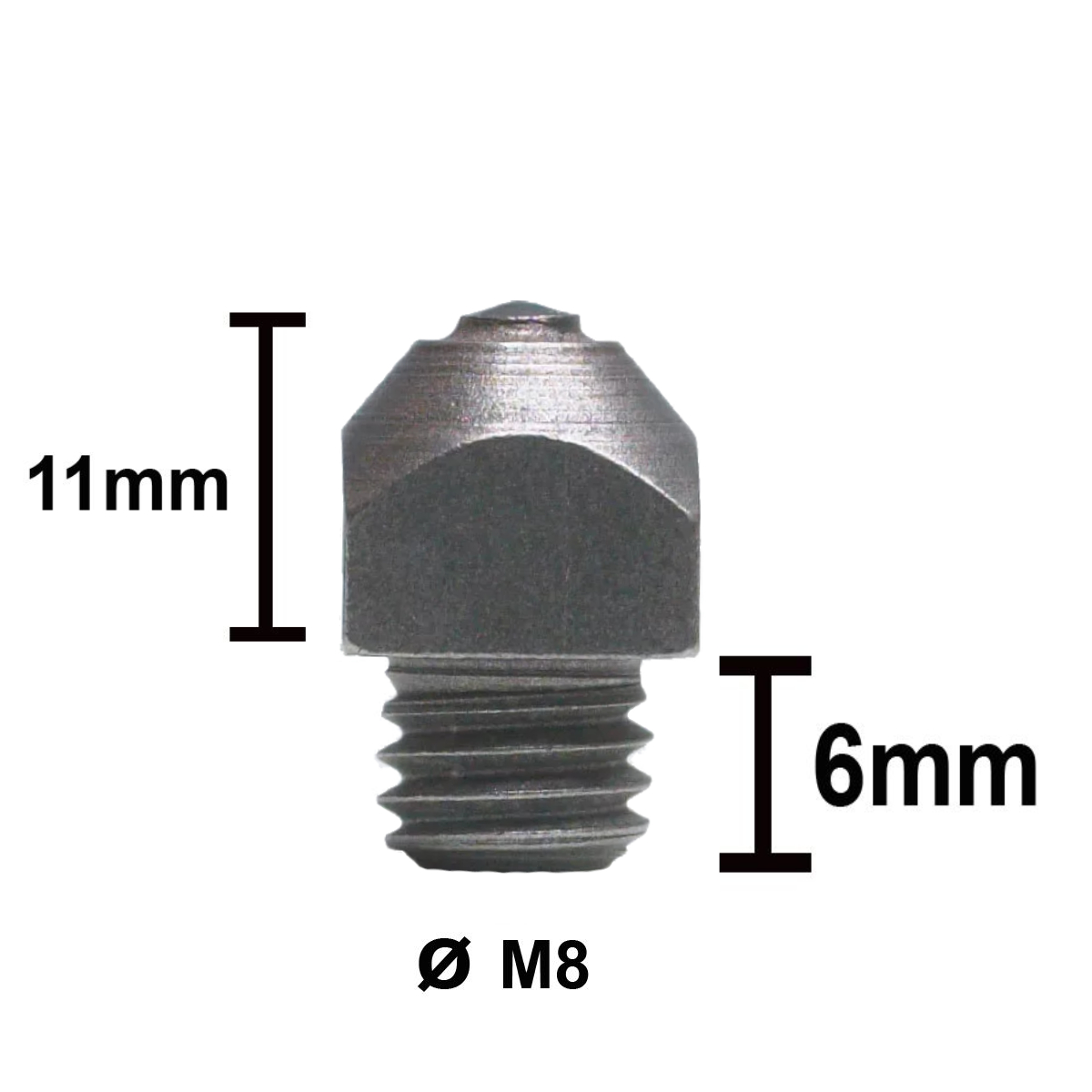 Шипы для подков М8 с победитовой вставкой, шт Шипы для подков М8 с победитовой вставкой, шт