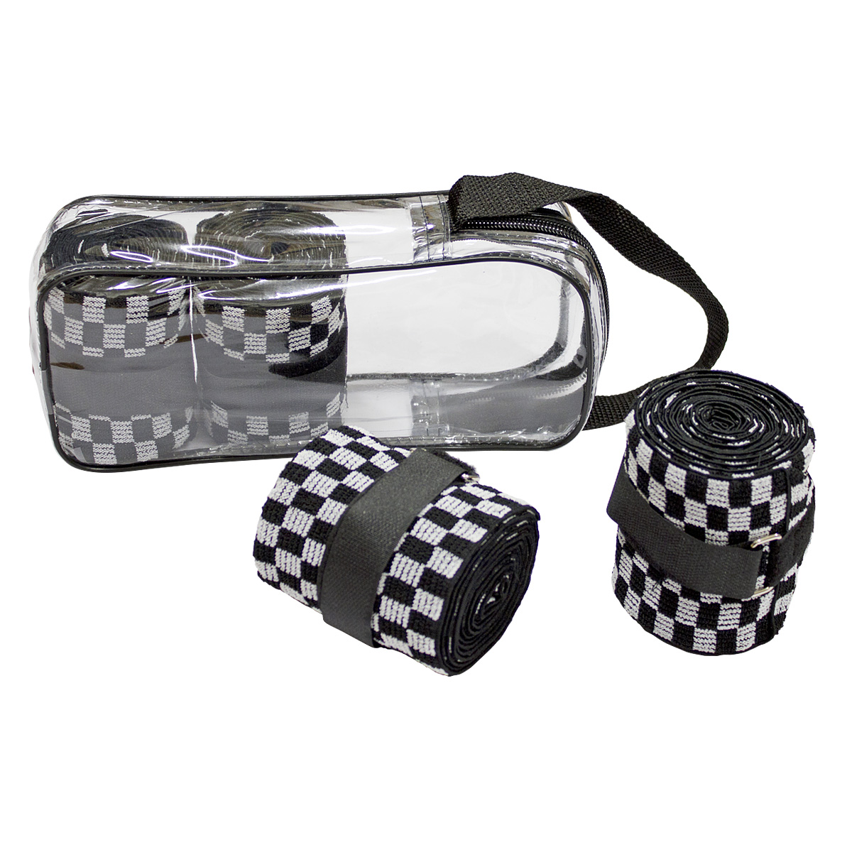 Бинт эластичный в клетку "EQUIMAN" для лошадей, стан