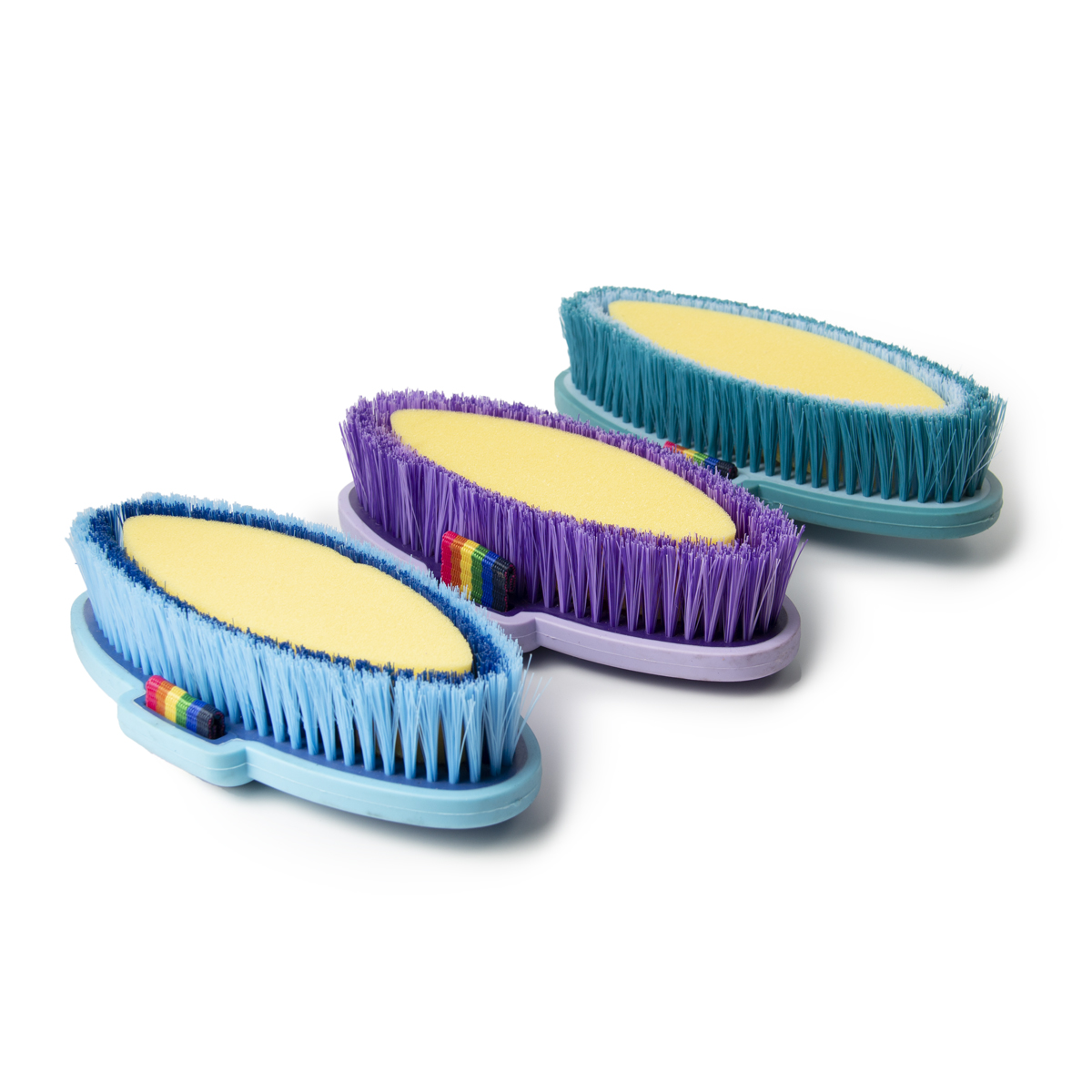 Щетка мягкая двухцветная с поролоном "EQUIMAN"   Щетка мягкая двухцветная с поролоном "EQUIMAN"