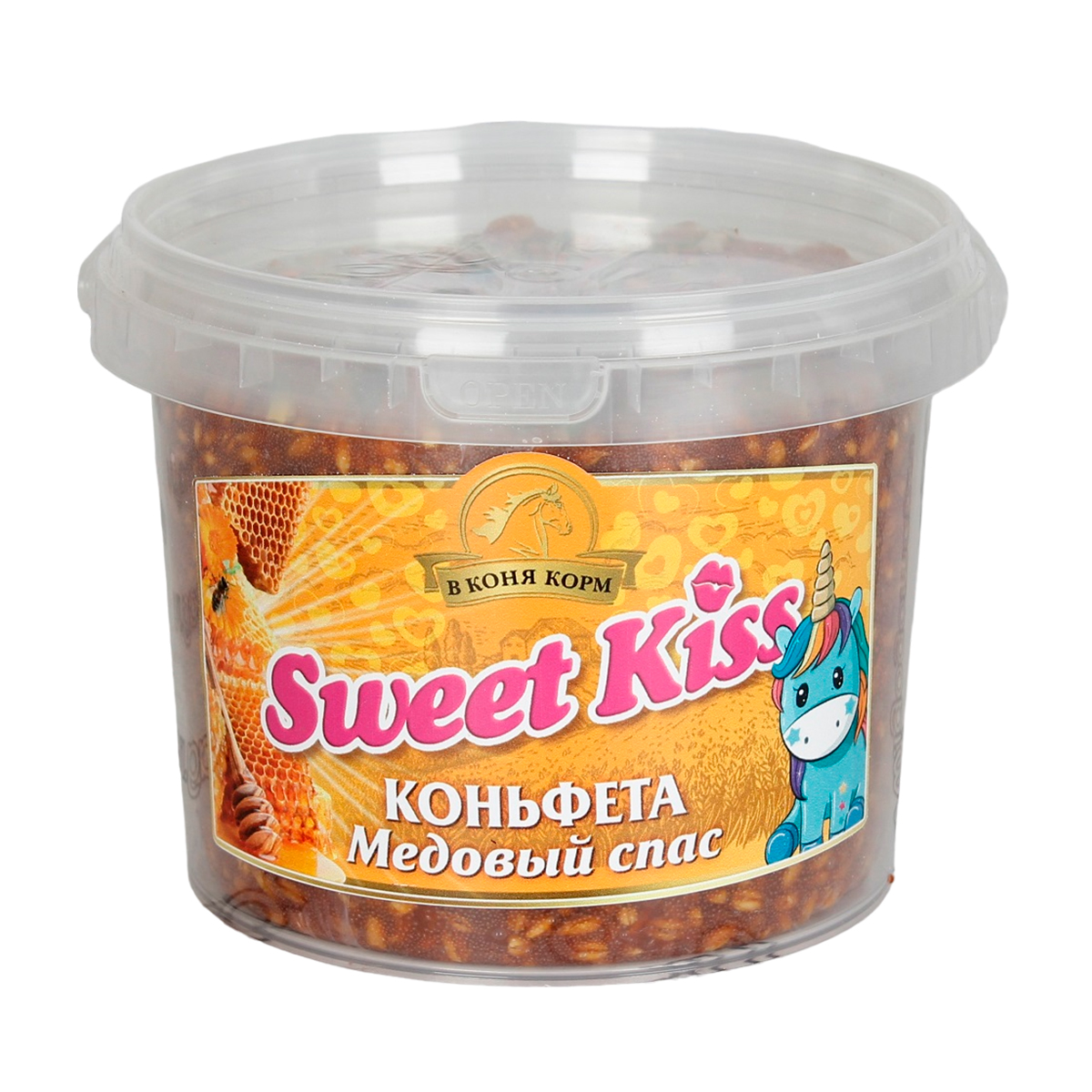 Лакомство для лошади Коньфета Sweet Kiss "Медовый спас" 1 кг.