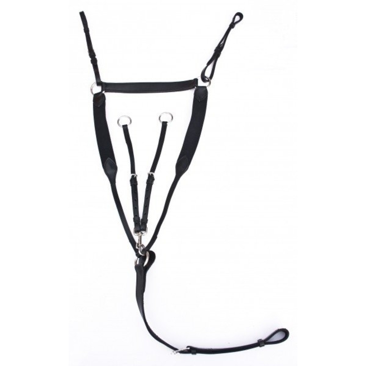 Подперсье кожаное с эластичными вставками и мартингалом Подперсье кожаное с эластичными вставками и мартингалом