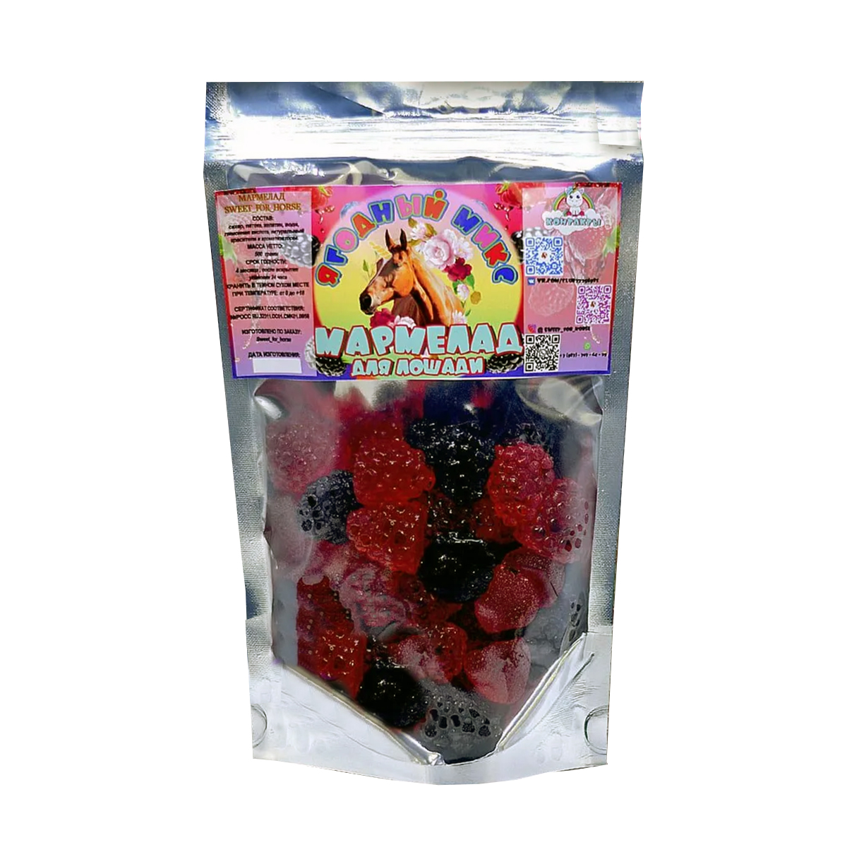 Лакомство для лошади "Мармелад" 250 г.