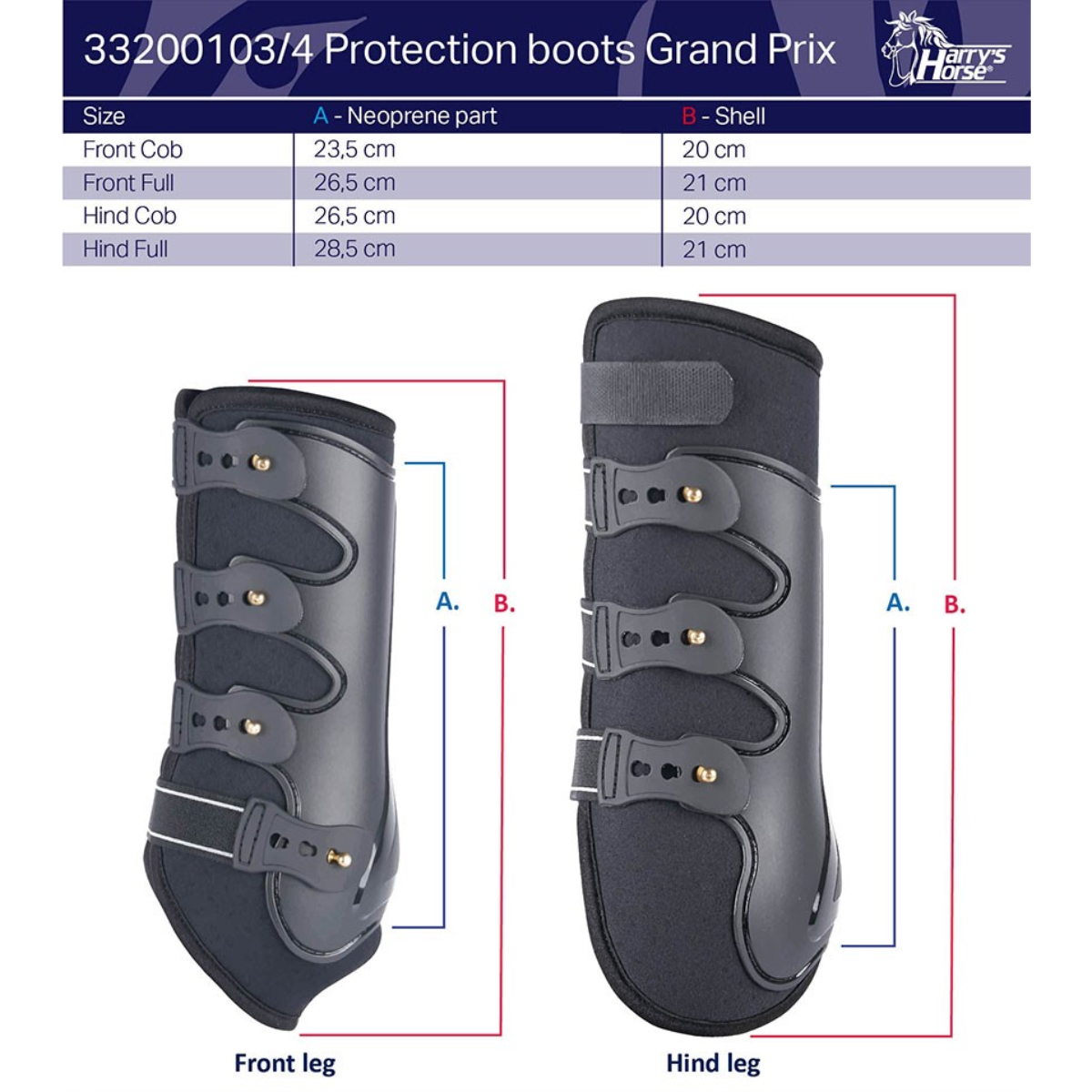 Ногавки выездковые Grand Prix задние, пара