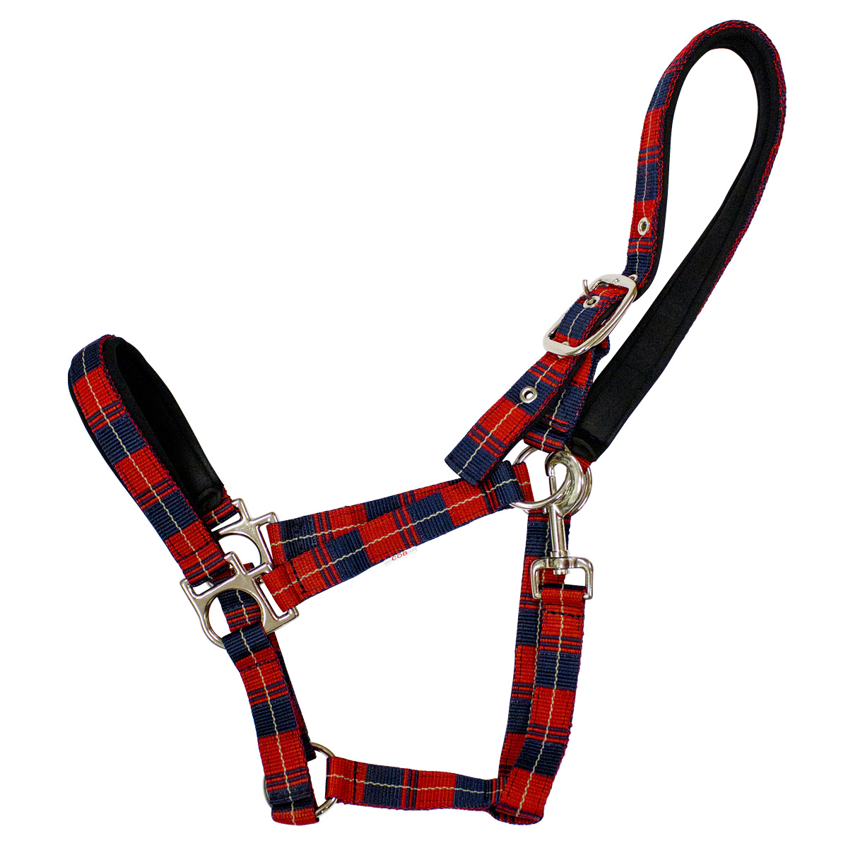 Недоуздок с неопреновой подложкой в клетку "EQUIMAN"