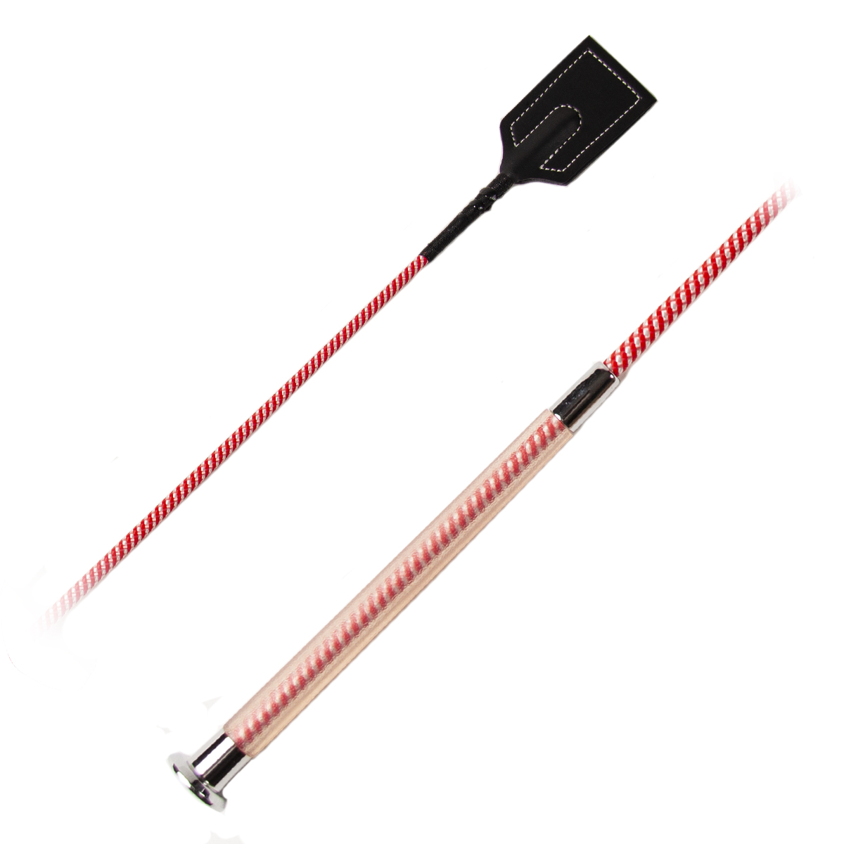 Хлыст конкурный "EQUIMAN" двухцветный с пластиковой ручкой Хлыст конкурный "EQUIMAN" двухцветный с пластиковой ручкой