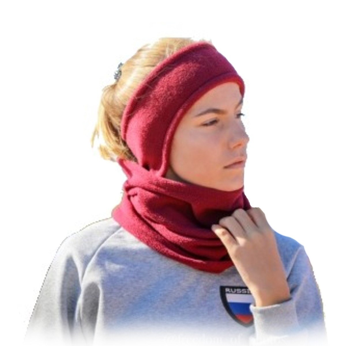 Комплект повязка на голову + снуд