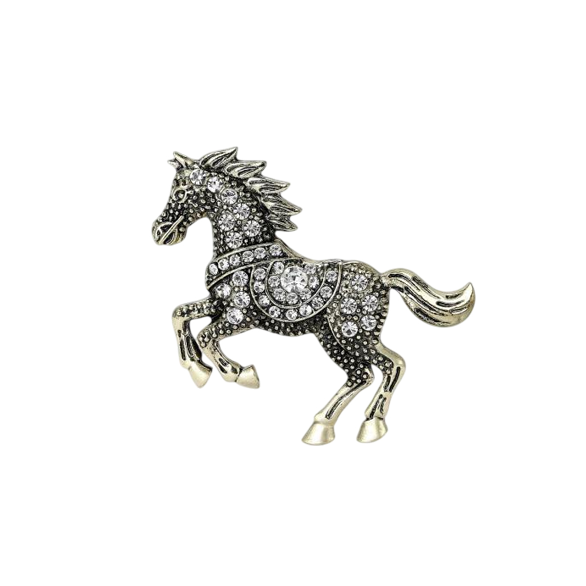 Брошь "Лошадка" со стразами Брошь "Лошадка" со стразами