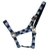 Недоуздок с неопреновой подложкой в клетку "EQUIMAN" Недоуздок с неопреновой подложкой в клетку "EQUIMAN"