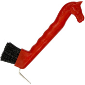 Крюк копытный со щеткой и с головой лошади "EQUIMAN" Крюк копытный со щеткой и с головой лошади "EQUIMAN"