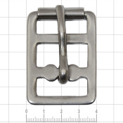 Пряжка для подпруги с роллером штампованная, нержавеющая сталь