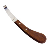 Нож копытный правосторонний с деревянной ручкой