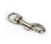 Карабин с вертлюгом 12 мм, никель